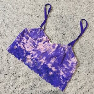 Victoria’s Secret PINK Purple Tie-Dye Lace Bralette